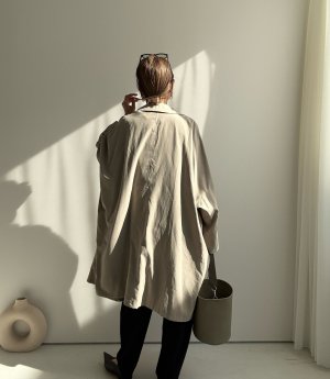 画像3: ●最終在庫●めちゃくちゃ素敵なシルエット【9/23 LIVEご紹介アイテム】オーバードルマンBIGコート