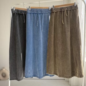 画像1: ●生産枠限り●期間限定掲載●【9/27 LIVEご紹介アイテム】ウォッシュカラーニットスカート