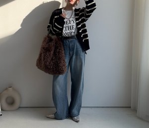 画像2: ●現行カラー◎生産枠限り●ルーズシルエットが可愛い●【7/28 LIVEご紹介アイテム】ルーズシルエットボーイズデニム(メーカー確認後お取り寄せ)