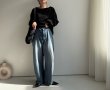 画像4: ●在庫限り●【3/3 LIVEアイテム】ルーズシルエットが可愛い●ルーズシルエットボーイズデニム●NEWCOLOR (4)