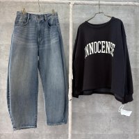 ●生産枠限り●期間限定掲載●ご予約5倍ポイント対象●【9/29 LIVEご紹介アイテム】あの!!タックボリュームパンツが裏起毛デニムに!!●タックボリューム裏起毛デニム（予約）