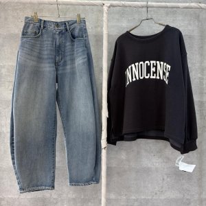 画像1: ●生産枠限り●期間限定掲載●ご予約5倍ポイント対象●【9/29 LIVEご紹介アイテム】あの!!タックボリュームパンツが裏起毛デニムに!!●タックボリューム裏起毛デニム（予約/11）