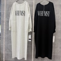 ●生産枠限り●期間限定掲載●ご予約5倍ポイント対象●【9/29 LIVEご紹介アイテム】裏毛布ロゴスエットワンピ（予約/11）