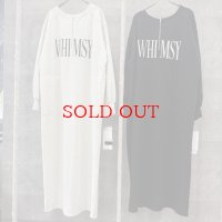 ●生産枠限り●期間限定掲載●【9/29 LIVEご紹介アイテム】裏毛布ロゴスエットワンピ（予約/11）