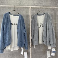 ●生産枠限り●期間限定掲載●【9/29 LIVEご紹介アイテム】シャギーニットカーディガン（予約/11）