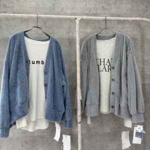 画像1: ●生産枠限り●期間限定掲載●ご予約5倍ポイント対象●【9/29 LIVEご紹介アイテム】シャギーニットカーディガン（予約/11）