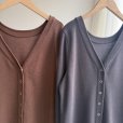 画像3: ●前後着用可能【10/2 LIVEご紹介アイテム】2WAYロングカーデワンピ