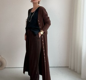 画像13: ●前後着用可能【10/2 LIVEご紹介アイテム】2WAYロングカーデワンピ