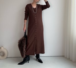 画像8: ●前後着用可能【10/2 LIVEご紹介アイテム】2WAYロングカーデワンピ