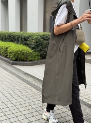 画像3: ●数量限定●オリジナル●ネオンラインが隠せる2WAY仕様【10/6 LIVEご紹介アイテム】ネオンラインフードジレ