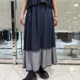 画像2: ●生産枠限り●期間限定掲載●ご予約10倍ポイント対象●【10/9 LIVEご紹介アイテム】テンセルデニム切替スカート（予約3） (2)