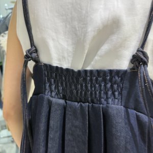 画像2: ●生産枠限り●期間限定掲載●ご予約10倍ポイント対象●【10/9 LIVEご紹介アイテム】テンセルデニムプリーツビスチェ（予約3）