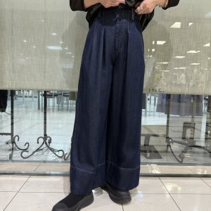 画像2: ●生産枠限り●期間限定掲載●ご予約10倍ポイント対象●【10/9 LIVEご紹介アイテム】ハイウエストテンセルデニムワイド（予約3）