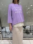 画像2: ●生産枠限り●期間限定掲載●ご予約10倍ポイント対象●【10/9 LIVEご紹介アイテム】◎企業努力シリーズ◎前後差ロゴ八部袖トップス（予約3） (2)