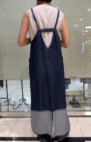 画像1: ●生産枠限り●期間限定掲載●ご予約10倍ポイント対象●【10/9 LIVEご紹介アイテム】テンセルデニムデザインワンピ（予約3）