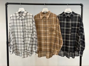 画像2: ●期間限定●ご予約10倍ポイント対象●【10/20 LIVEアイテム】タータンチェックシャツ（予約/2）