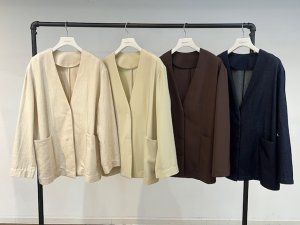 画像2: ●期間限定●ご予約10倍ポイント対象●【10/20 LIVEアイテム】ノーカラージャケット（予約/2）