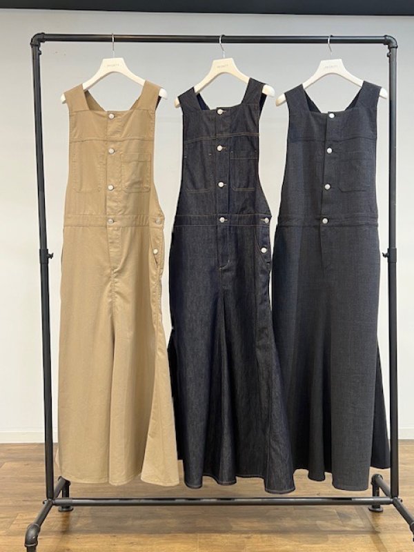 画像3:  限定SALE   【9/8メーカー潜入●数量限定！即納LIVE】  選べる2丈!!デニム/テンセルジャンパースカート (3)