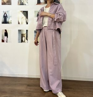 画像7: ●メーカー在庫限り●【3/31 LIVEアイテム】ベーシックデニムジャケット（セットアップ対応ボトム：スリーブデザインパンツ/ベルトデザインワイドパンツ）