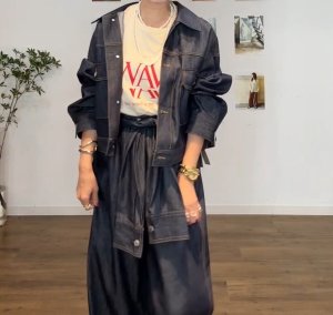 画像14: ●メーカー在庫限り●【3/31 LIVEアイテム】ベーシックデニムジャケット（セットアップ対応ボトム：スリーブデザインパンツ/ベルトデザインワイドパンツ）