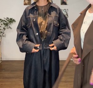 画像12: ●メーカー在庫限り●【3/31 LIVEアイテム】ベーシックデニムジャケット（セットアップ対応ボトム：スリーブデザインパンツ/ベルトデザインワイドパンツ）