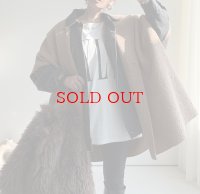 ●リバーシブル!!【10/23 LIVEアイテム】リバーシブルボアポンチョコート