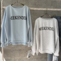 ●期間限定●ご予約5倍ポイント対象●【10/27 LIVEアイテム】ふんわり素材のゆるっとオーバーロゴスエット（予約/1－2）