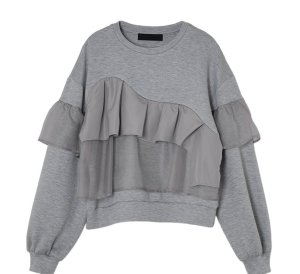 画像2: ●期間限定●ご予約5倍ポイント対象●【10/30 LIVEアイテム】シアーフリルレイヤードプルオーバー(予約/12)