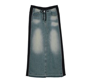 画像1: ●期間限定●ご予約5倍ポイント対象●【10/30 LIVEアイテム】デニム×スエットドッキングスカート(予約/12)