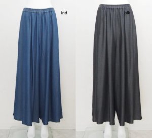 画像4: ●期間限定●数量限定●ご予約5倍ポイント対象●【11/7 LIVEご紹介アイテム】テンセルデニムワイドパンツ（予約/1-2）