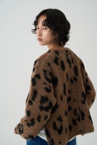 ●期間限定●数量限定●ご予約5倍ポイント対象●【11/7 LIVEご紹介アイテム】前後2WAYレオパードシャギーニットカーディガン（予約/12）