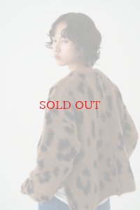 ●期間限定●数量限定●【11/7 LIVEご紹介アイテム】前後2WAYレオパードシャギーニットカーディガン（予約/12）