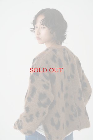 画像1: ●大人気！再々再々再生産決定‼︎●数量限定●【11/7 LIVEご紹介アイテム】前後2WAYレオパードシャギーニットカーディガン（予約/1-2）