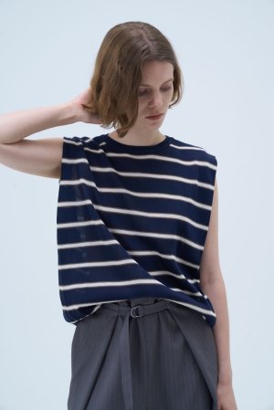 画像2: ●期間限定●数量限定●ご予約5倍ポイント対象●【11/7 LIVEご紹介アイテム】ボーダーデザイントップス（予約/1-2）