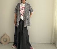 ●期間限定●数量限定●ご予約5倍ポイント対象●【11/7 LIVEご紹介アイテム】テンセルデニムワイドパンツ（予約/1-2）