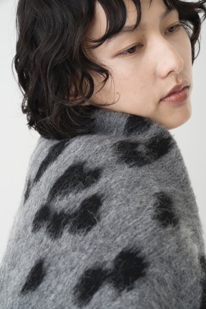 画像6: ●期間限定●数量限定●ご予約5倍ポイント対象●【11/7 LIVEご紹介アイテム】前後2WAYレオパードシャギーニットカーディガン（予約/12）