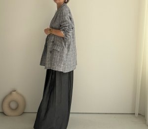 画像2: ●期間限定●数量限定●ご予約5倍ポイント対象●【11/7 LIVEご紹介アイテム】テンセルデニムワイドパンツ（予約/1-2）