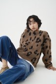 画像3: ●期間限定●数量限定●ご予約5倍ポイント対象●【11/7 LIVEご紹介アイテム】前後2WAYレオパードシャギーニットカーディガン（予約/12） (3)