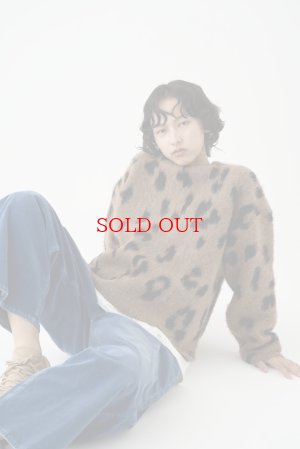 画像3: ●大人気！再々再々再生産決定‼︎●数量限定●【11/7 LIVEご紹介アイテム】前後2WAYレオパードシャギーニットカーディガン（予約/1-2）