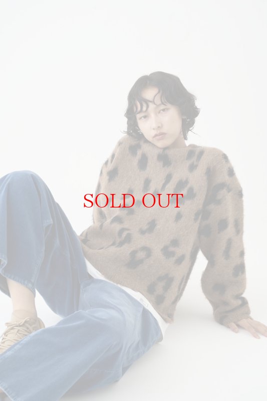 画像3: ●大人気！再々再々再生産決定‼︎●数量限定●【11/7 LIVEご紹介アイテム】前後2WAYレオパードシャギーニットカーディガン（予約/1-2） (3)