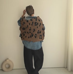 画像14: ●期間限定●数量限定●ご予約5倍ポイント対象●【11/7 LIVEご紹介アイテム】前後2WAYレオパードシャギーニットカーディガン（予約/12）