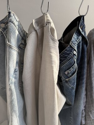 画像1: ●期間限定●数量限定●ご予約5倍ポイント対象●【11/7 LIVEご紹介アイテム】ストレッチストレートワイドデニム（予約/1-2）