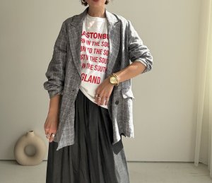 画像6: ●期間限定●数量限定●ご予約10倍ポイント対象●【11/7 LIVEご紹介アイテム】ギャザースリーブリネンジャケット（予約/2-3）