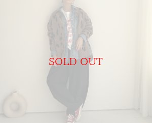 画像16: ●大人気！再々再々再生産決定‼︎●数量限定●【11/7 LIVEご紹介アイテム】前後2WAYレオパードシャギーニットカーディガン（予約/1-2）