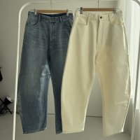 ●生産枠限り●期間限定●ご予約5倍ポイント対象●【11/9 LIVEアイテム】あの!!タックボリュームパンツが裏起毛デニムに!!●新色登場!!タックボリューム裏起毛デニムホワイト（予約/1）