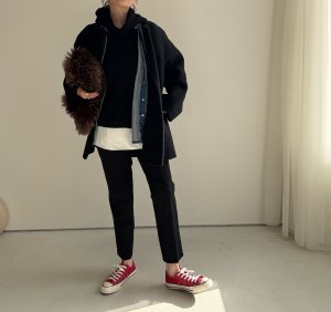 画像7: ●数量限定●アウターフェア●期間限定●【11/11 LIVEアイテム】ストール付ハーフコート（メーカー確認後お取り寄せ）