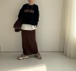 画像4: ●数量限定●裏毛布シリーズ●【11/11 LIVEアイテム】裏毛布ナロースカート (4)