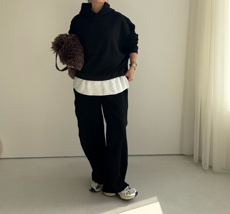 画像6: ●数量限定●裏毛布シリーズ●【11/11 LIVEアイテム】裏毛布カーブパンツ (6)