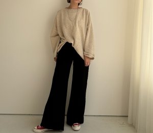 画像5: ●数量限定●生産数限り●【11/14  LIVEアイテム】裏起毛ストレッチ美脚ワイドデニム（メーカー確認後お取り寄せ）