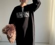 画像1: ●【11/14 LIVEアイテム】裏毛布ロゴスエットワンピ (1)